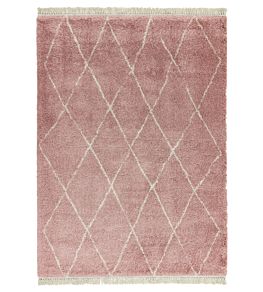Rocco Diamond Rug by Asiatic Pink