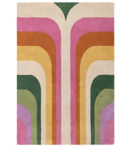 Romy Retro Rug by Asiatic Pink 01