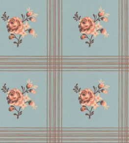 Rose Wallpaper by Langelid Von Bromssen Dala Blue