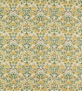 Rose Fabric by Morris & Co Weld/Leaf Green