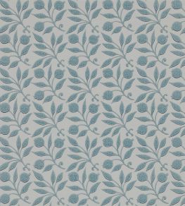 Rosehip Wallpaper by Morris & Co Mineral Blue