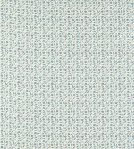 Rosehip Outdoor Fabric by Morris & Co Mineral Blue