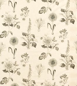 Roseraie Fabric by Clarke & Clarke Charcoal
