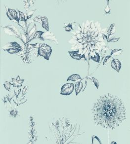 Roseraie Wallpaper by Clarke & Clarke Seaglass