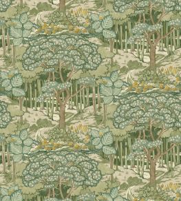 Ruskin Wallpaper by GP & J Baker Green