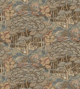 Ruskin Wallpaper by GP & J Baker Teal