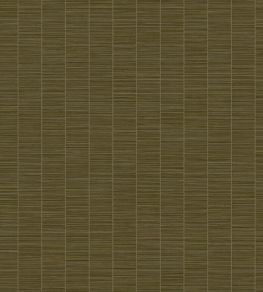 Rustic Stripe Wallpaper by Eijffinger Green