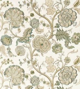 Salisbury Embroidery Fabric by Sanderson Yew Green