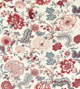 Salisbury Jacobean Fabric by Sanderson Madder Rose