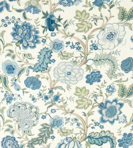 Salisbury Jacobean Fabric by Sanderson Tetbury Blue