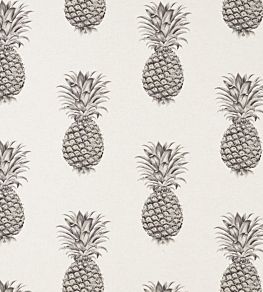Pineapple Royale Fabric by Sanderson Graphite / Linen