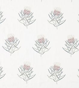 Protea Flower Fabric by Sanderson Porcelain / Orchid