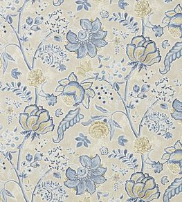 Shalimar Fabric by Sanderson China Blue / Linen