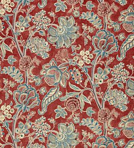 Shalimar Fabric by Sanderson Ruby / Teal