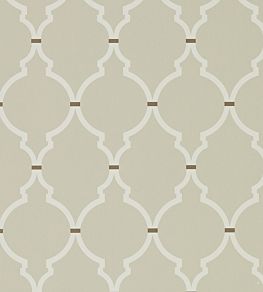Empire Trellis Wallpaper by Sanderson Linen / Cream