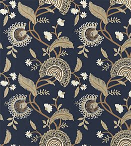 Hakimi Fabric by Sanderson Indigo