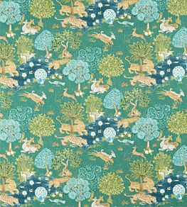 Pamir Garden Fabric by Sanderson Teal