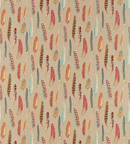 Lismore Fabric by Sanderson Teal / Russet