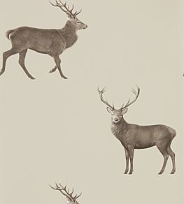 Evesham Deer Wallpaper by Sanderson Birch