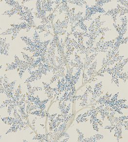 Farthing Wood Wallpaper by Sanderson Cobalt