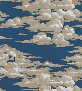 Silvi Clouds Wallpaper by Sanderson Yacht Blue