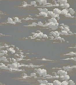 Silvi Clouds Wallpaper by Sanderson Taupe Grey