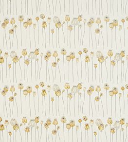 Poppy Pods Fabric by Sanderson Sienna/Dove