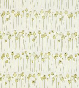 Poppy Pods Fabric by Sanderson Olive/Almond