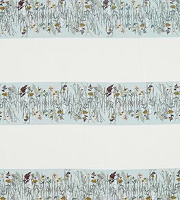 Pressed Flowers Fabric by Sanderson Mist/Shell