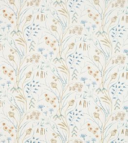 Summer Harvest Fabric by Sanderson Cornflower/Wheat