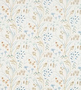 Summer Harvest Fabric by Sanderson Cornflower/Wheat