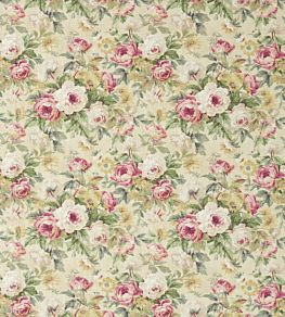 Amelia Rose Fabric by Sanderson Crimson/Gold