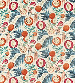 Jackfruit Fabric by Sanderson Indigo/Rambutan