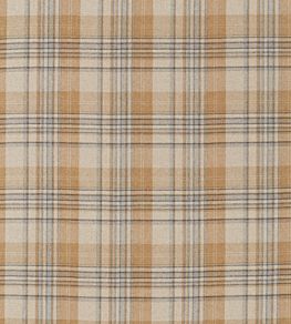 Bryndle Check Fabric by Sanderson Honey / Grey