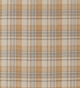 Bryndle Check Fabric by Sanderson Honey / Grey