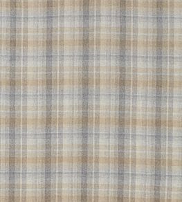 Samphrey Check Fabric by Sanderson Check Silver / Grey