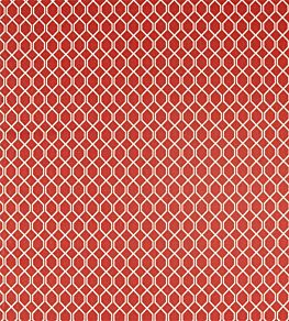 Botanic Trellis Fabric by Sanderson Bengal Red