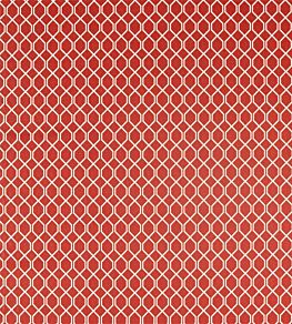 Botanic Trellis Fabric by Sanderson Bengal Red