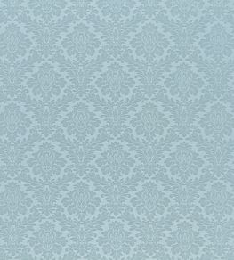 Lymington Damask Fabric by Sanderson Sky Blue