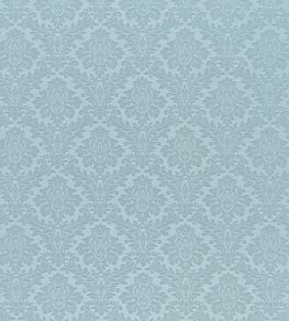 Lymington Damask Fabric by Sanderson Sky Blue