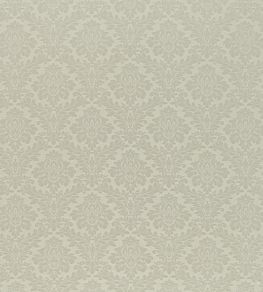 Lymington Damask Fabric by Sanderson Silver