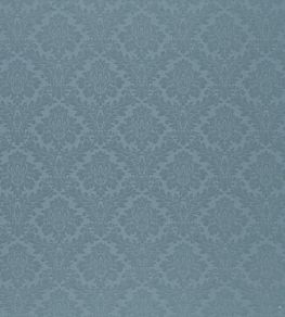 Lymington Damask Fabric by Sanderson Mid Blue