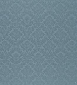 Lymington Damask Fabric by Sanderson Mid Blue