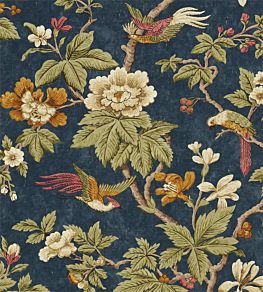 Lophura Fabric by Sanderson Navy