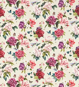 Summer Peony Fabric by Sanderson Fuchshia/Rose