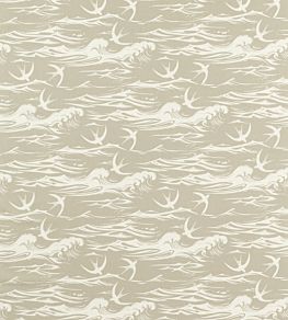 Swallows At Sea Fabric by Sanderson Linen