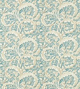 Tilia Lime Fabric by Sanderson Soft Teal