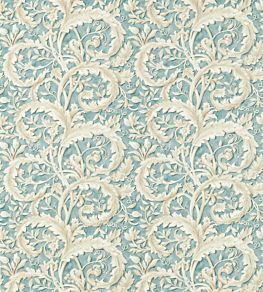 Tilia Lime Fabric by Sanderson Soft Teal