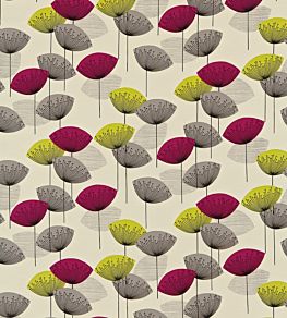 Dandelion Clocks Fabric by Sanderson Blackcurrant
