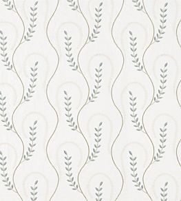 Chamomile Trail Fabric by Sanderson Teal / Green